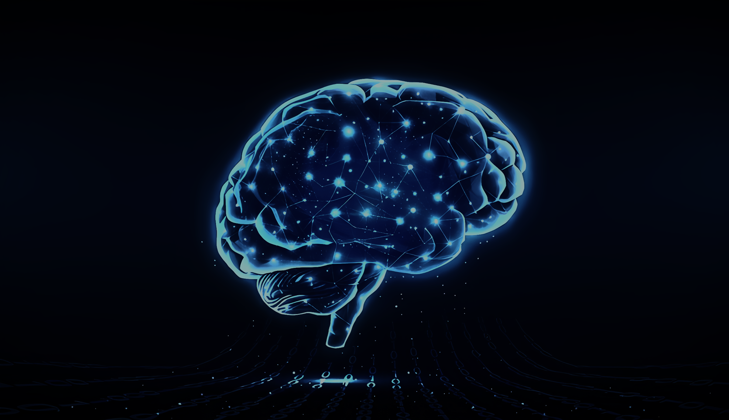 Digital brain illustration
