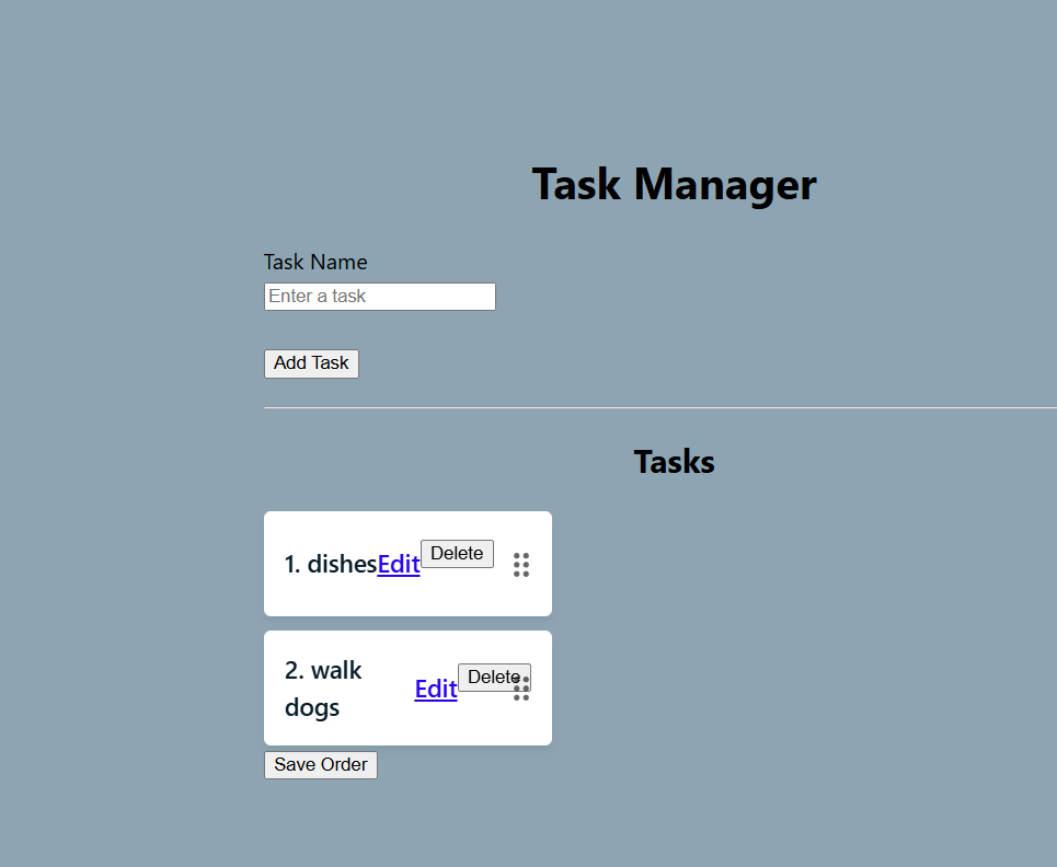 Laravel Task Manager screenshot